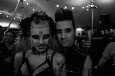 Festival visitors Adora Batbrat and Ronny Gärdh